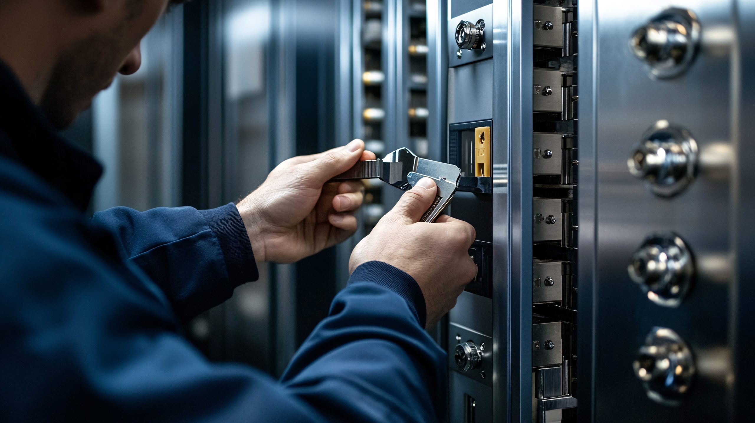 Modern Locksmiths: Securing Bank Vaults with Precision Tools and Biometric Technology